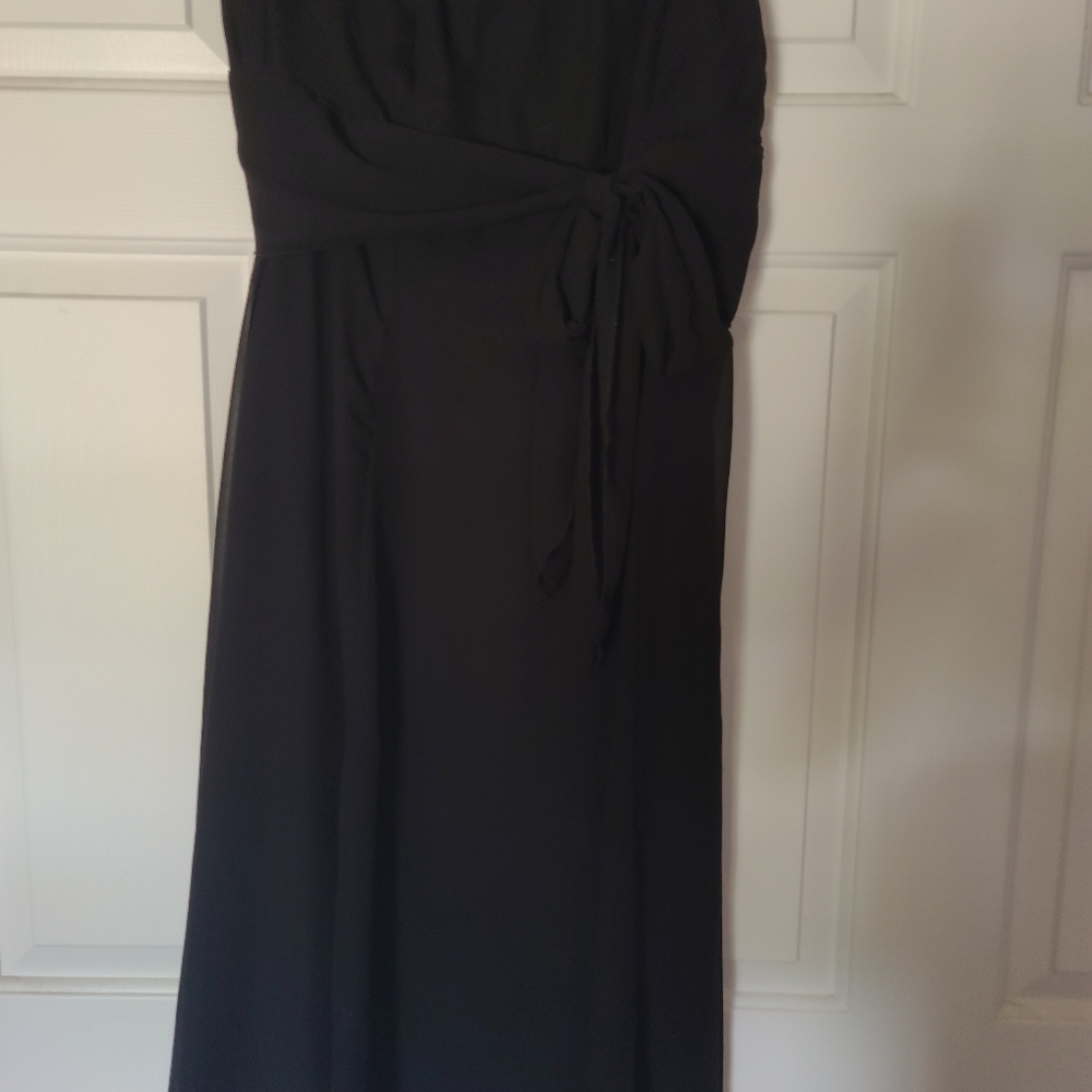 Strapless blk dress 1X